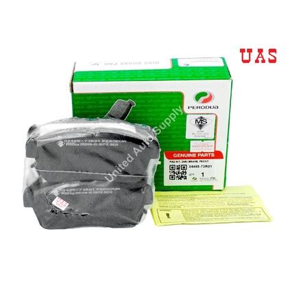 Motorcycle brake pads & shoes. PERODUA Brake Pad Front for MYVI 1.0 1.3 Old 04465-73R01