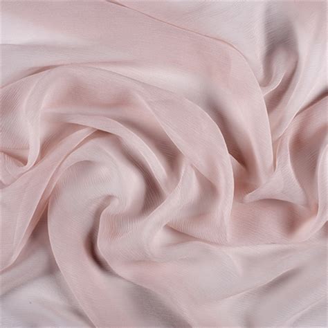 Blush Pink Crinkled Silk Chiffon 5100M112 Fashion Fabrics