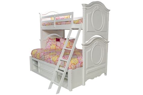 Sweetheart Bunk Bed In White Twinfull Mor Furniture
