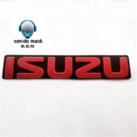 1 X Abs Isuzu Logo Auto Front Grille Emblem Badge Sticker Decal