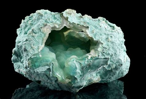 Chalcedony On Cute Rounded Chrysocolla Irocks Fine Minerals