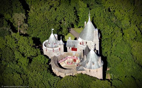 Castell Coch Aerial Photograph Aerial Photographs Of Great Britain By