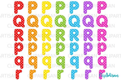 Alphabet Clip Art Abc Illustrations A To Z Pqr Letters By