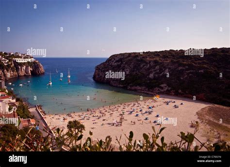 Calan Porter Beach Menorca Spain Stock Photo Alamy