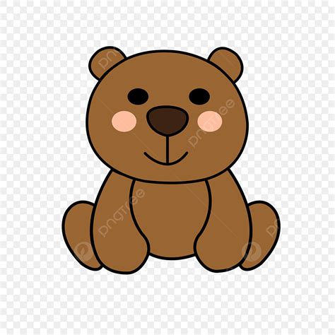 Cute Brown Bear Clipart Transparent Png Hd Cute Cartoon Brown Bear