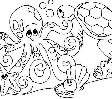 Under The Sea Coloring Pages At Free Printable