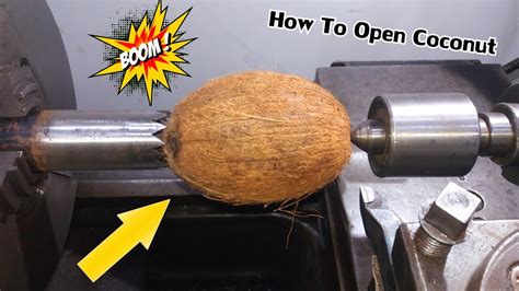 how to open coconuts woodturning youtube