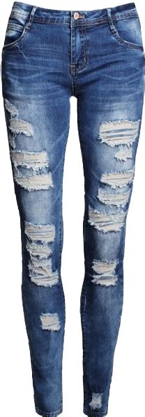 Download Report Abuse Female Ripped Skinny Jeans Full Size Png