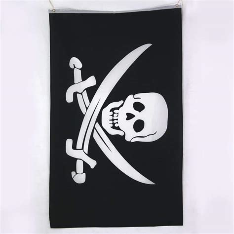 Red Jolly Roger Pirate Flag