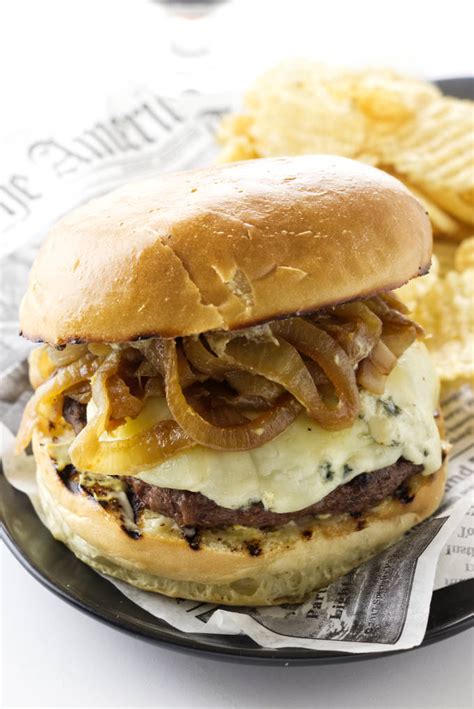 Caramelized Onion Blue Cheese Burger Savor The Best