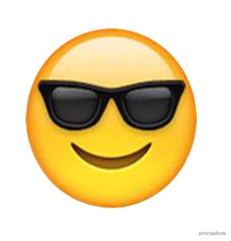 Sun Glass Emoji By Annnaalove Redbubble