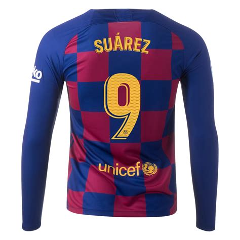 Nike Luis Suarez Barcelona Long Sleeve Home Jersey 1920 Xl Sergi