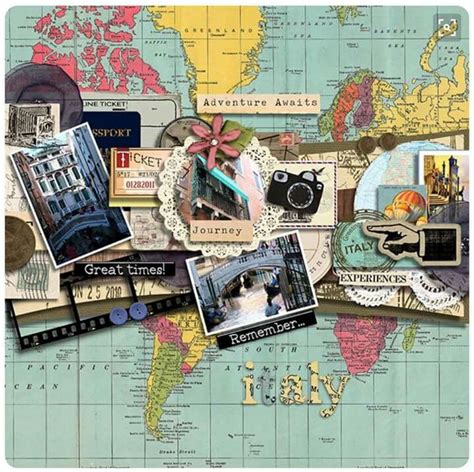Travel Page Travel Scrapbook Pages Travel Scrapbook Vacation Scrapbook