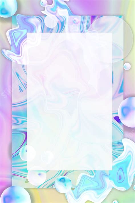 Hd Acidic Aesthetics With Fluid Gradients Page Border Background Word