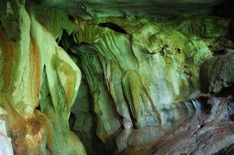 The Beautiful Pattern Of The Limestone Cave Walls Stock Image Image