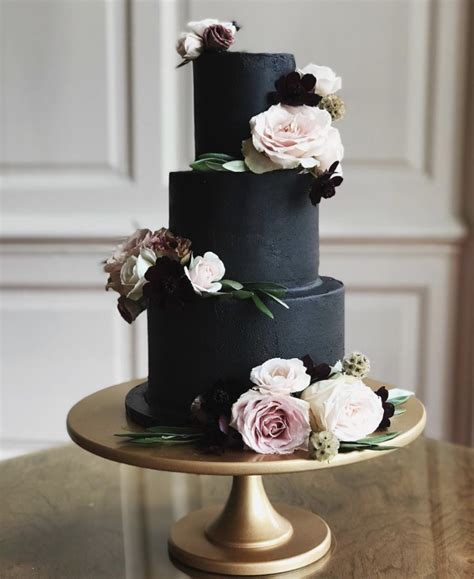 Wishing you a lifetime of love and happiness. 15 Unique Black Wedding Cakes - Find Your Cake Inspiration