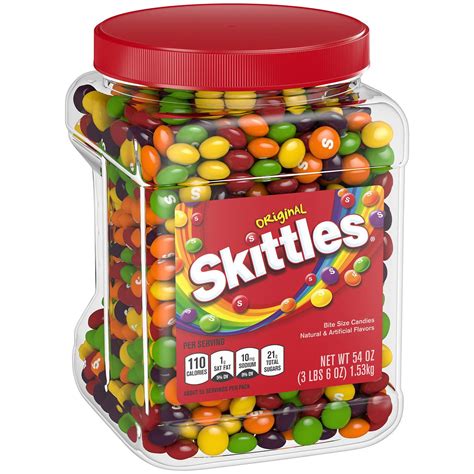 Skittles Original Fruity Candy Jar 54 Oz