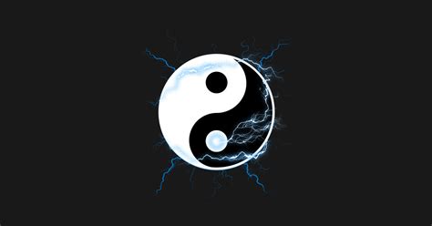 Electric Yin Yang Taoist Symbol Yin Yang T Shirt