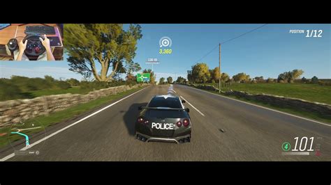 THE GOLIATH RACE GAMEPLAY MODIF POLICE NISSAN GT-R R35 FORZA HORIZON 4