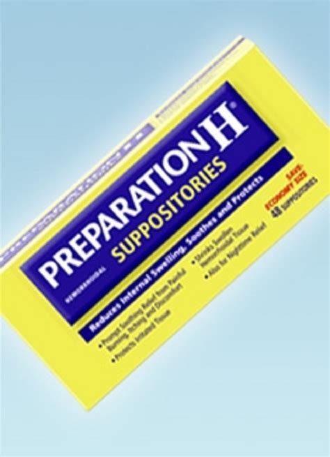Preparation H Hemorrhoid Relief Suppository 24 Per Box Walmart
