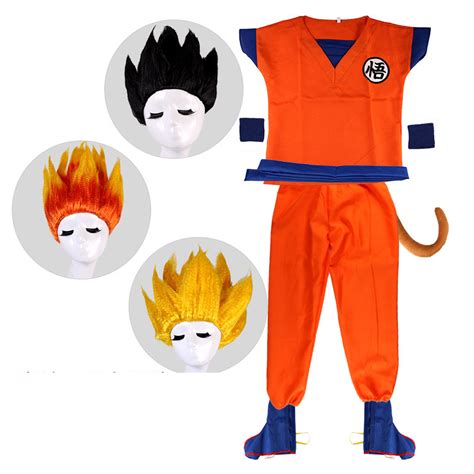 Dragon Ball Z Goku Costume Suit Son Cosplay Costumes For Adult Kids
