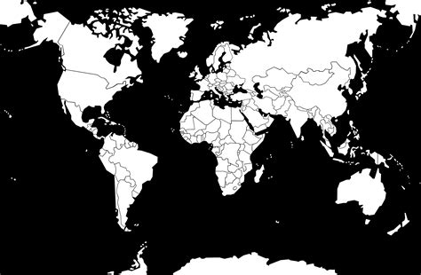 Specific World Map With Transparent Countries Photoshoprequest