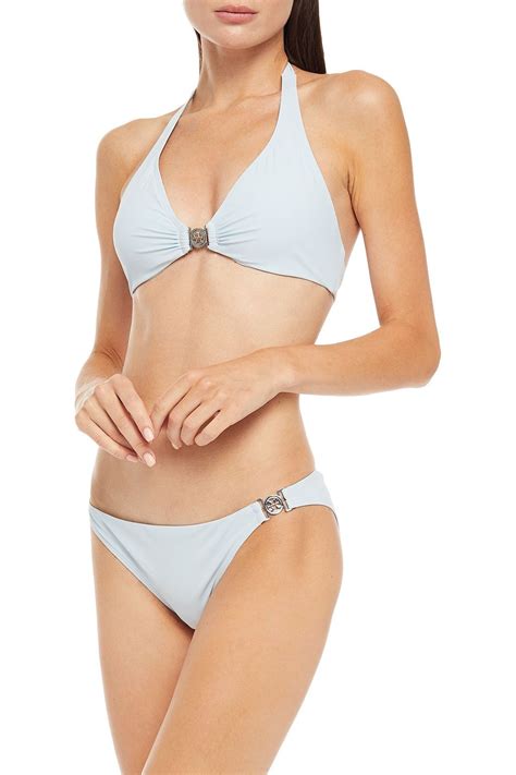 TORY BURCH Miller Embellished Low Rise Bikini Briefs THE OUTNET