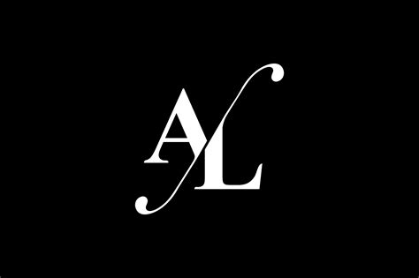 Al Monogram Logo Design By Vectorseller Logo Ad