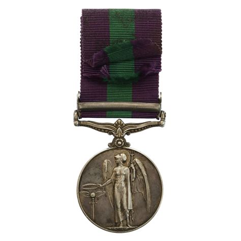 General Service Medal Clasp Palestine 1945 48 Pte Gpcm Bussy
