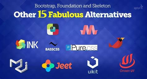 As much as i love foundation, bootstrap is my new default because of its heavy use. 15 Fabulous Alternatives to Bootstrap, Foundation and ...