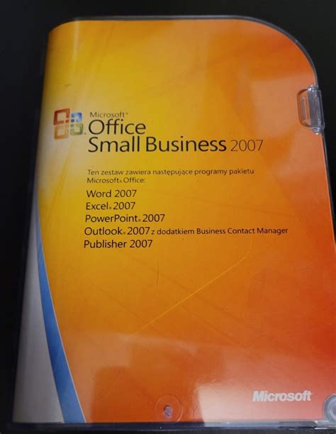 Microsoft Office 2007 Small Business Pl Box Będzin Kup Teraz Na