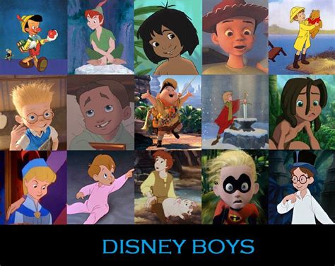 Disney Boys From Left To Right Top To Bottom Pinocchio Peter Pan