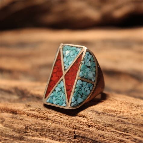 Vintage Sterling Silver Ring Navajo Native American Grams Size
