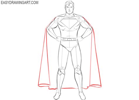 How To Draw A Superhero Easy Drawing Art