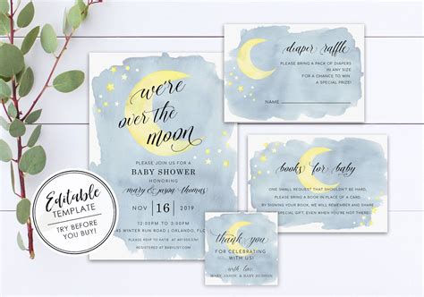You have a responsibility to yourself to stop accepting invitations to things that do not serve you well. Watercolor Over the Moon Baby Shower Invitation | Etsy in 2020 | Baby shower invitations etsy ...