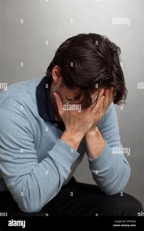 Sad Man Sadness Depression Stock Photo Alamy