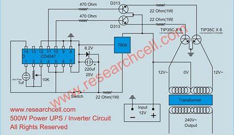 Basic Inverter Circuit Diagram | Circuit diagram, Circuit, Electronic schematics