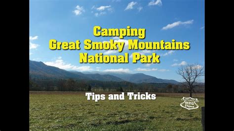 Great Smoky Mountains National Park Camping Campgrounds And Rv Parks