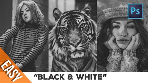 Photoshop Tutorial Make A Perfect Black And White Filter Youtube