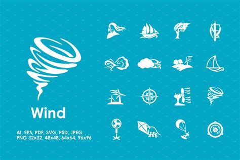 16 Wind Icons ~ Icons ~ Creative Market