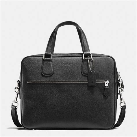 Coach Hudson Bag 5 In Crossgrain Leather In Silverblack Modesens