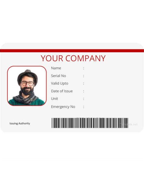 24 Vertical Identification Card Designs And Templates Ai Word Pages