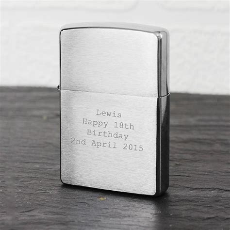 Engraved Zippo Personalised Zippo Usa Lighter By Contempo Home