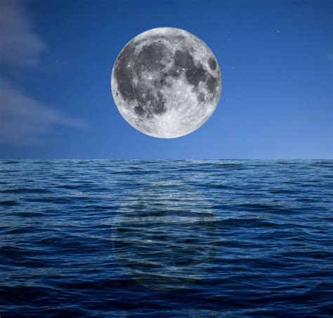 Full Moon Over The Sea Fotografias De Banco De Imagens Imagens Livres