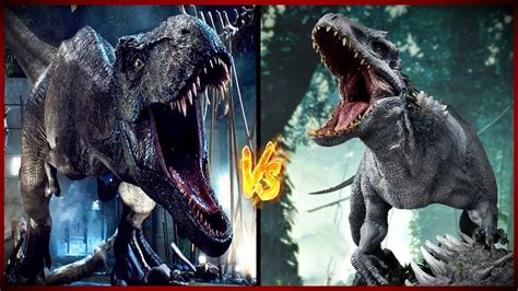 T Rex Vs Indominus Rex Fight I Jurass C World Evolution Youtube