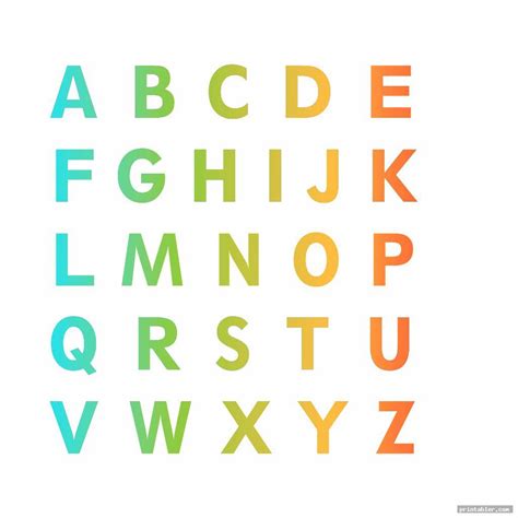 10 Best Large Colored Letters Printable Printableecom Images