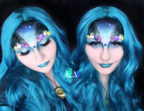 Mermaid Halloween Makeup W Tutorial By Katiealves On Deviantart