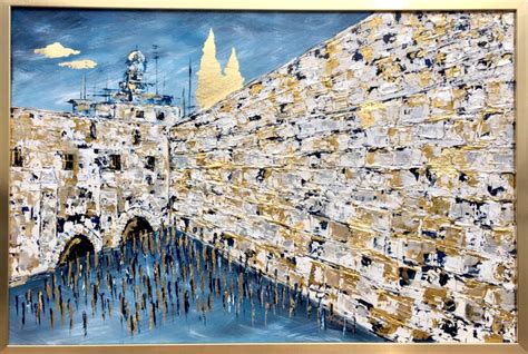 Blue And Gold Kotel Nechama Fine Art