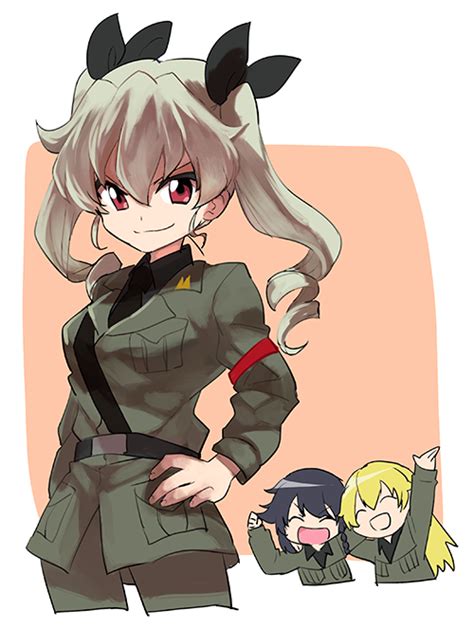 Anchovy Pepperoni And Carpaccio Girls Und Panzer Drawn By Oono Imo