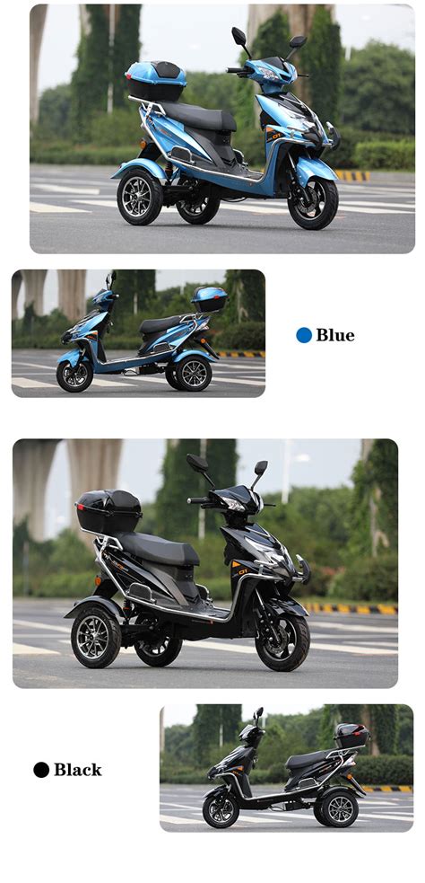 3 Wheel Electric Motorcycle Scooter Open Body E Tricycle Bike Electric